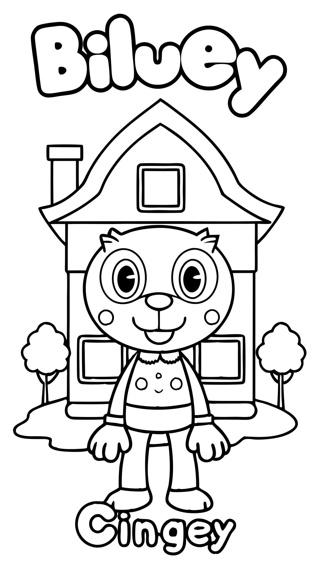 bluey coloring book pages